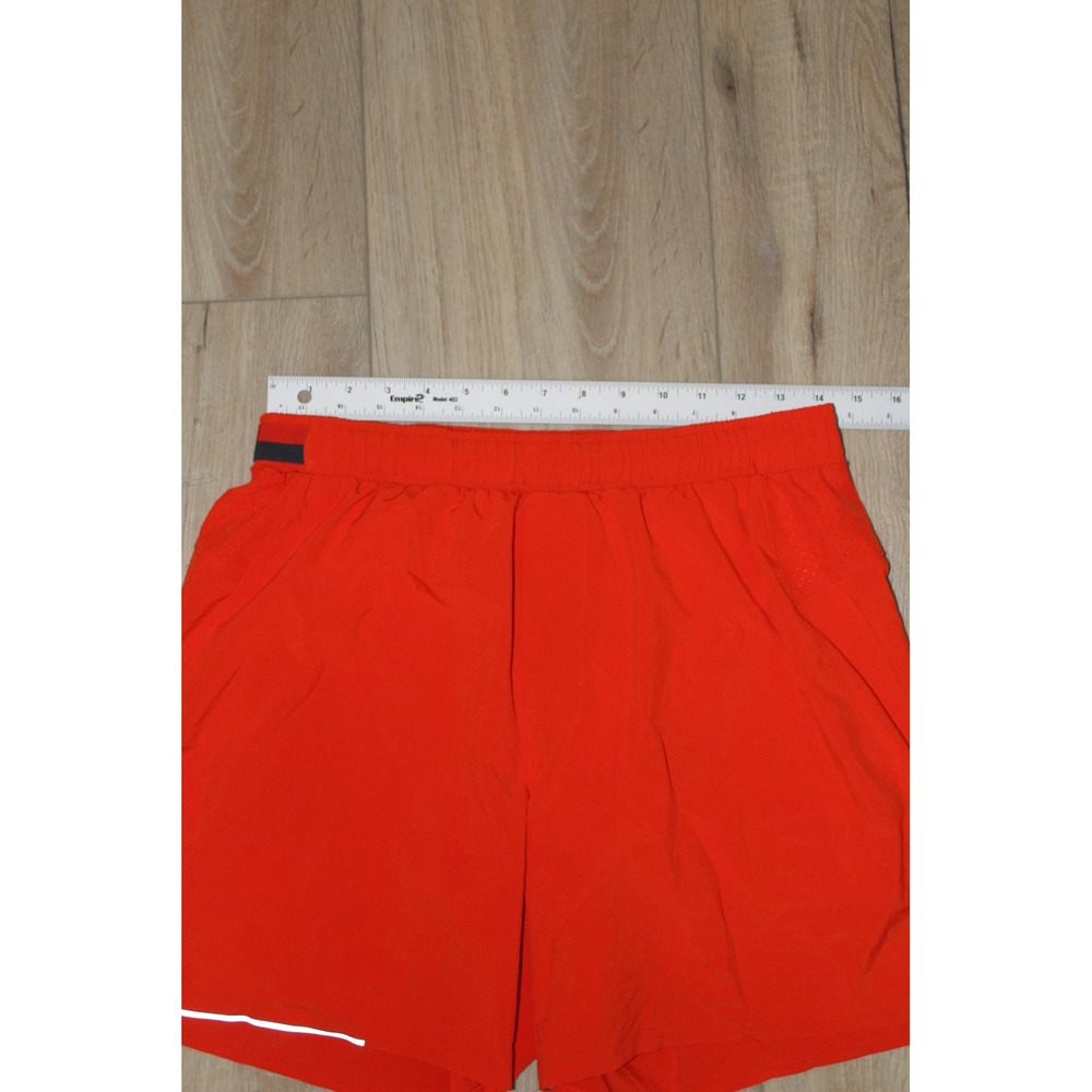 Lululemon Surge Lined Short 6" Mens Large Red Orange Running Training LM7A99S - Picture 8 of 13